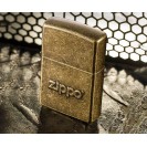 Zippo Antique Brass Logo Style Windproof Lighter 28994