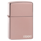 Zippo Lighter Classic Rose Gold Logo Lighter 49190ZL